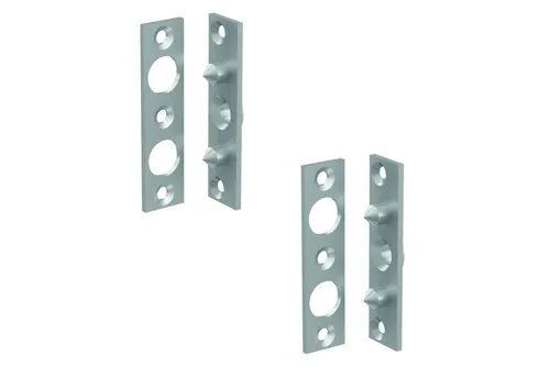 BASI Türbandseitensicherung Bändersicherung, 2 Stück, (Packung, 2-tlg), 2er Set für Holztüren, 2 Stahlzapfen, Maueranker, verzinkt, 2-teilig