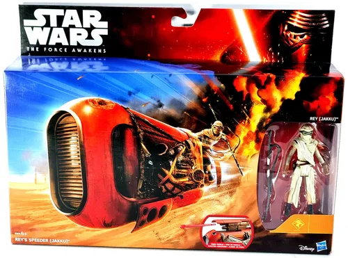 Reys Speeder Jakku Star Wars Spielzeug - Action- & Spielfiguren Spielsets mit Rey Figur und Blaster, ideal für kleine Star Wars Fans ab 4 Jahren, perfekt für spannende Filmnachstellungen.