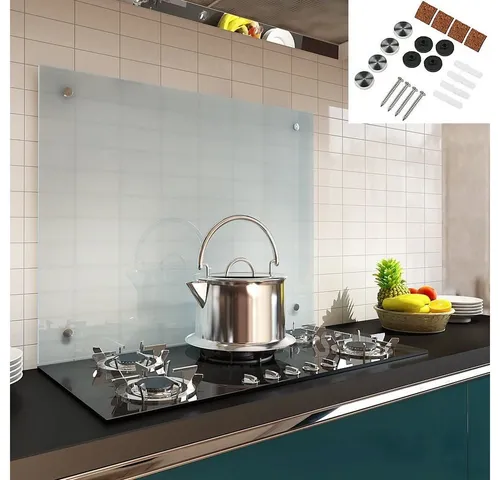 Mucola Küchenrückwand Glasrückwand Milchglas - Sonstige Wanddekoration aus 6 mm ESG Sicherheitsglas, hitzebeständig, pflegeleicht und ideal als Herdspritzschutz in der Küche.