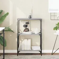 vidaXL Bücherregal 3 Böden Grau Sonoma von vidaXL