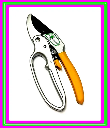 Ratschen Gartenschere mit Hebelübersetzung - Gartenschere mit hoher Hebelwirkung, ideal für präzise Schnitte bis 19mm. Ergonomischer 2-Komponenten-Griff sorgt für Komfort und Sicherheit.