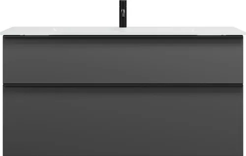 burgbad Eqio Glas-Waschtisch inklusive Waschtischunterschrank, Breite 1220mm, SEYX122F6584A0070G0252