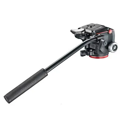 Manfrotto 2-Wege-Neiger MHXPRO-2W - Leichter Fluid-Kopf - Stativköpfe mit flexibler Flüssigkeitssteuerung für geschmeidige Neigungsbewegungen, ideal für professionelle Videoaufnahmen.