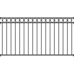 Metallzaun Zaunfeld Circle Anthrazit 100 cm x 200 cm