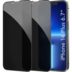 AVANA iPhone 14 Plus Panzerglas Sichtschutz Schutzfolie Display Schutzglas 9H Anti-Spy Panzerfolie 2 Stück
