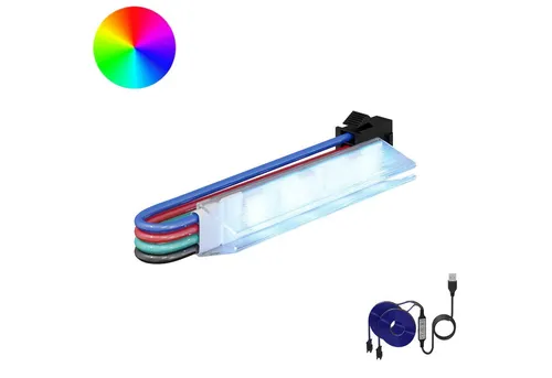 vidaXL LED Streifen 2er Set Schwarz und Mehrfarbig 1745 mm - Kreative Beleuchtungslösung für stimmungsvolle Akzente im Innenbereich. Flexibel einsetzbar, energieeffizient und einfach zu bedienen mit USB-Stromversorgung – ideal für Wohnzimmer, Schlafzimmer oder Partys.
