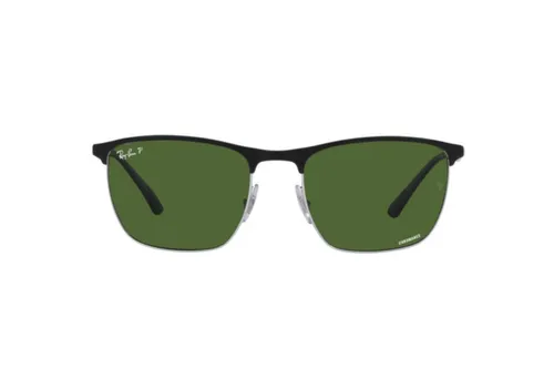 Unisex Sonnenbrille Ray-Ban RB 3686 9144/P1 (SCHWARZ AUF SILBER) - POLAR