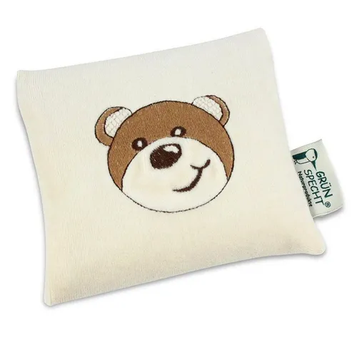 GRÜNSPECHT Kirschkernkissen Bio-Leinsamenkissen für Babys - Bär