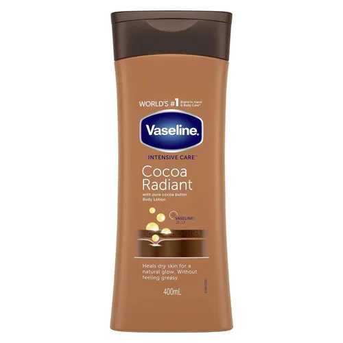 Body Lotion Vaseline Cocoa Radiant 48h Feuchtigkeit IntensiveCare braun 1x400 ml
