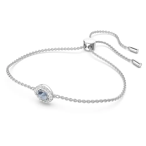 Swarovski Angelic Square Armband - Elegantes Damenarmband aus rhodiniertem Material, verziert mit klaren Swarovski Kristallen. Ein zeitloses Accessoire, ideal für besondere Anlässe.
