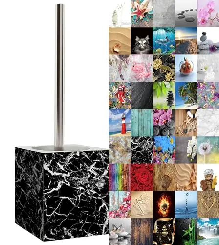 Sanilo WC Bürste Marmor Schwarz in schwarz von Sanilo