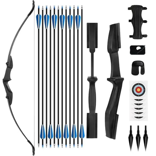 NorthSpoor Takedown-Recurvebogen Set für Erwachsene, 40 lbs