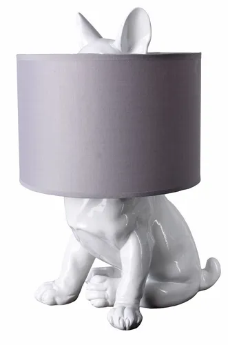 Hundelampe mit Stoffschirm – Design Leuchte