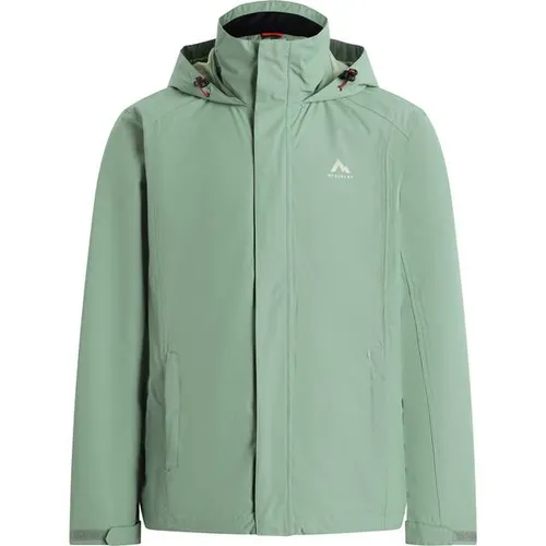 McKINLEY Funktionsjacke Adia M (50) in Green Smoke - Wetterfeste Funktionsjacke aus 100% Polyester, ideal für Outdoor-Aktivitäten. Angenehmer Tragekomfort und modisches Design in der Farbe Green Smoke.