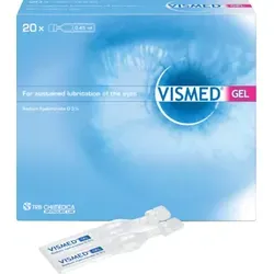 Vismed Gel Einmaldosen - Arzneimittel zur intensiven Befeuchtung bei trockenen, müden Augen. Mit Hyaluronsäure für langanhaltende Feuchtigkeit und komfortable Anwendung.