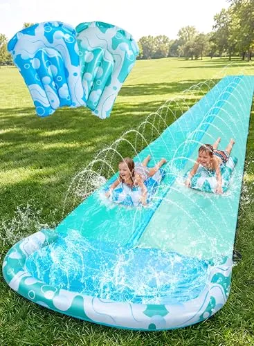 JOYIN 32,5ft Wasserrutsche mit 2 aufblasbaren Boards