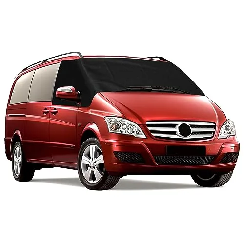 Auto Windschutzscheiben Abdeckung Ersatz für Mercedes-Benz VITO II W639 2003-2014, Luxus Frontscheiben Sonnenschutz, 100% Verdunkelnd, Blockiert UV Strahlen, Wetterfeste Frontscheibe Wrap Cover