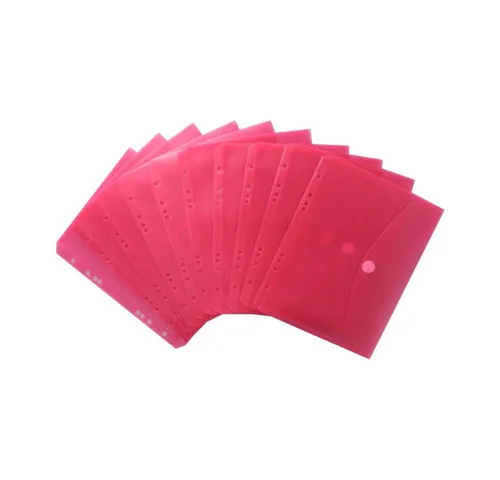 EXXO by HFP Organisationsmappe Dokumententaschen A5, aus PP (10-St), mit EURO-Lochung, Abheftrand, Klappe und Klettverschluss