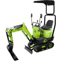 ZIPPER Minibagger ZI-MBG600S7, 600kg mit 7-tlg. Zubehör