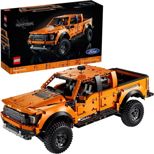 LEGO® Technic - 42126 Ford F-150 Raptor - Spielbausteine für Erwachsene, Bausatz mit 1379 Teilen, realistische Details und funktionsfähige Allradfederung für kreativen Bau- und Spielspaß.