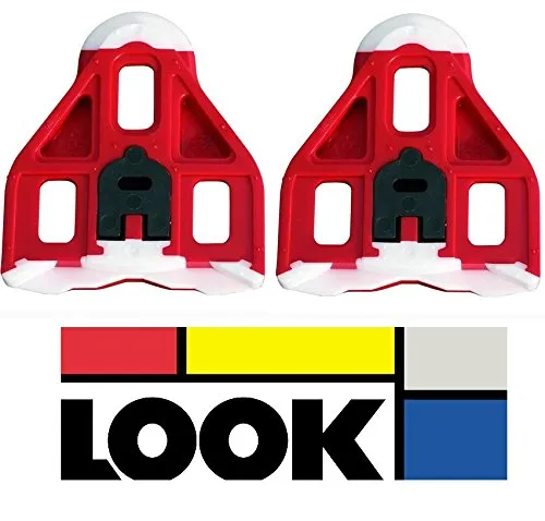 LOOK Pedalplatten Delta (Paar, rot, Kunststoff, Rennrad)