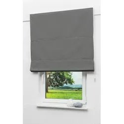 Lysel Outlet Raffrollo grau - Abdunkelnd mit Kettenzug - Hochwertiges Raffrollo in grau (BxH: 140cm x 170cm), abdunkelnd und mit praktischer Kettenbedienung. Ideal für flexible Montage und pflegeleicht dank abnehmbarem Stoff.