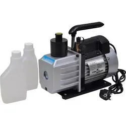vidaXL Vakuumpumpe 50 L/min mit 2-Wege-Manometer - Professionelle Vakuumpumpe für Kältesysteme, ausgestattet mit Aluminiumgehäuse und praktischem Ölschauglas. Inklusive 2-Wege-Manometer-Set für einfaches Befüllen und Überprüfen von Klimaanlagen.