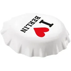 KOZIOL Flaschenöffner Plopp I Love Berlin weiß