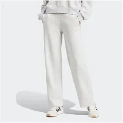 adidas Damen Essentials SMALL Logo Feel Cozy Open Hem Pants - Trainingsbekleidung mit regulärem Schnitt, elastischem Bund und recyceltem Material für höchsten Tragekomfort und stilvollen Look.