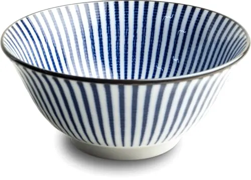Japan-Bowls ASIATICA | Ramen Bowl Porzellan-Schalen 15 cm | Hochwertige asiatische Schüssel für Reis, Nudeln, Tapas, Udon, Müsli - Suppen-Schale mit japanischen Designs (Yamato Yumi)