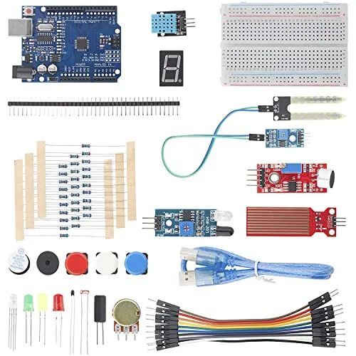 AZDelivery Elektronik Starter Kit für Schulkinder Electronic Fun Kit mit USB-Kabel, Breadboard, Sensor-Module und Widerstand Set Elektronik kompatibel mit Arduino, einschließlich E-Book!