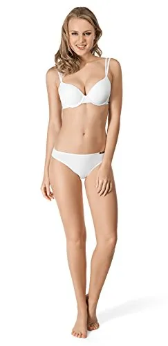 Skiny Damen My Lace BH 082415, Weiß, 80B EU - Hochwertiger, gefütterter Büstenhalter mit verstellbaren Trägern und Häkchenverschluss, für optimalen Sitz und hohen Tragekomfort. Ideal für jeden Tag und ein schönes Dekolleté.
