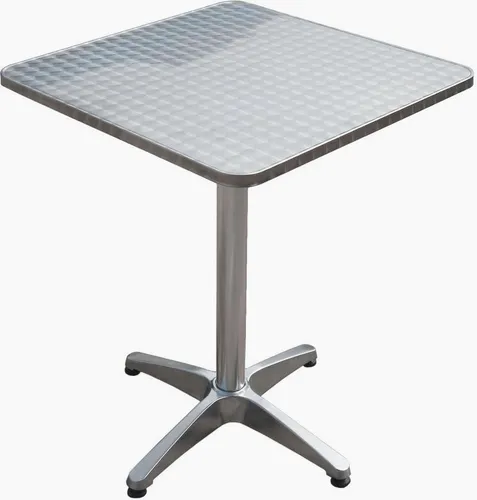 Garden Pleasure Quadratisch 60 cm x 60 cm - Gartentisch, ideal für Gartenpartys und Grillabende, mit modernem Design und robustem Aluminiumgestell für den Außenbereich.