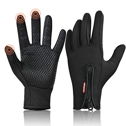 COTOP Handschuhe Winter Herren Damen, Thermo Touchscreen Winterhandschuhe, rutschfest Winddicht Wasserdicht Sporthandschuhe für Laufen, Fahren, Radfahren, Wandern (XL)