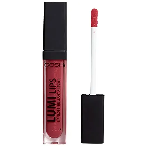 GOSH Lumi Lips Lipgloss mit integriertem Licht, vegan I für vollere Lippen I langanhaltendes Ergebnis ohne Kleben I feuchtigkeitsspendend für weiche Lippen I parfüm- & parabenfrei I 008 LOL
