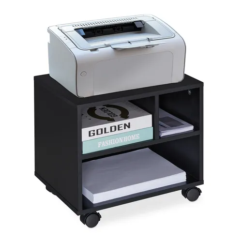 Mobiler Rollcontainer für das Büro - 3 Fächer - Praktischer Rollcontainer mit 3 Fächern, ideal für Büroorganisation. Kompakt und mobil, perfekt für jeden Arbeitsplatz.