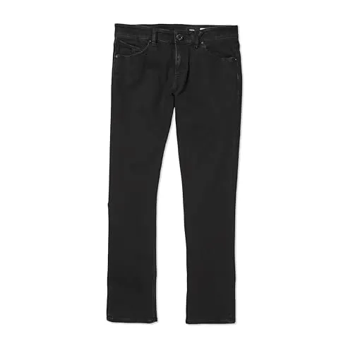 Volcom Herren Vorta Slim Fit Stretch Denim Jeans, Schwarz von Volcom