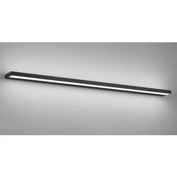 Helestra Slate Wandleuchte LED, 120 cm - schwarz - Moderne Wandlampe in elegantem Schwarz, energieeffizient mit LED-Technologie, perfekt für stilvolle Akzentbeleuchtung in jedem Raum.