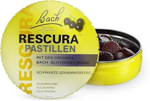Nelsons GmbH BACHBLÜTEN Original Rescura Pastillen Schwarze Johannisbeere 50 g