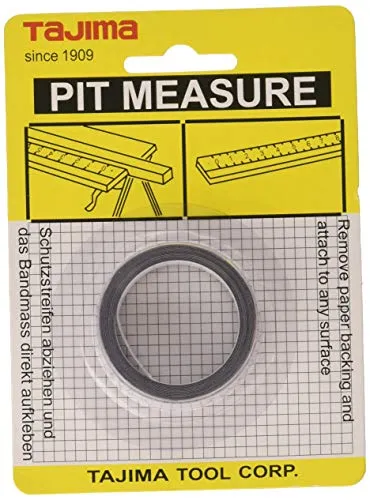 Produktbild Tajima PIT-20C-EUR Pit Measure Maßband, 2 m/13 mm, selbstklebend, Weiß
