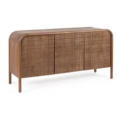 Sideboard Sanat aus Mangoholz, 145 cm - Kommode aus hochwertigem Mangoholz, bietet viel Stauraum und eine elegante Ausstellungsfläche für Dekoration – ideal für jedes Zuhause!