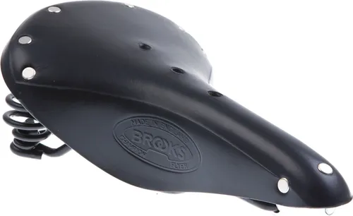 Brooks Herren Fahrradsattel Flyer Standard, schwarz - Komfortabler Fahrradsattel für lange Touren, passend für Patent-Sattelstützen. Mit strapazierfähiger Kernlederdecke, die sich individuell anpasst und für ein angenehmes Pedalgefühl sorgt. Ideal für Trekkingreisen.