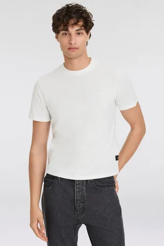 Replay T-Shirt mit Logostickerei - Rundhalsshirt für vielseitige Styles, aus dehnbarem Baumwoll-Jersey für optimalen Tragekomfort und lässige Looks.