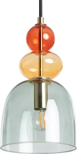 Pendelleuchte Baudelaire aus Metall und Glas in Grün in grün von LEDKIA