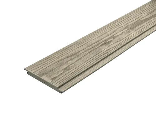 Fassadenverkleidung PU Co-Extrusion Beige WPC-Profil - Hochwertiges WPC-Fassadenprofil für langlebige und ästhetische Wandverkleidungen. Mit einer Länge von 358 cm und Holzoptik sorgt es für eine ansprechende Gestaltung Ihrer Fassade.