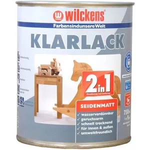 Wilckens 2in1 Klarlack seidenmatt, 750 ml in weiß von Wilckens