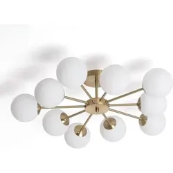 LEDKIA LIGHTING Deckenleuchte Moonlight Brass mit 10 Spots in gelb von LEDKIA