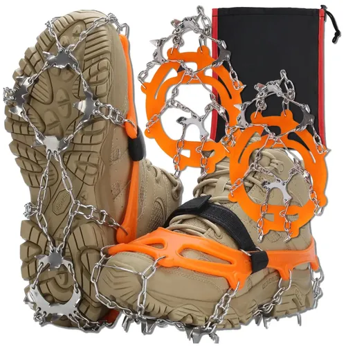 Touristische Schuhüberzüge mit Spikes, 2 Stück, Griffe, Größe 40-45