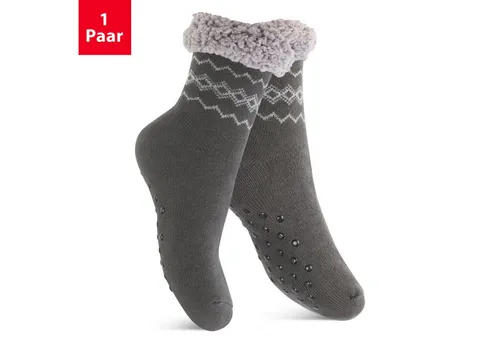 Footstar ABS-Socken Winter Haussocken Damen & Herren 1er oder 2er Kuschelsocken