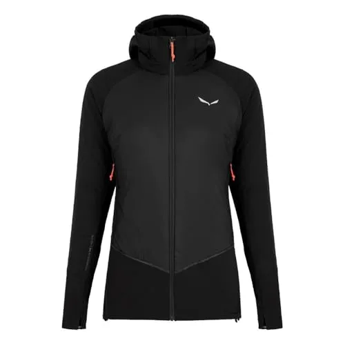 Salewa Women's Pedroc TWR / DST Wool Jacket - Softshelljacke Gr 38 schwarz - Hochwertige Damen-Softshelljacke für Speed Hiking - atmungsaktiv, isolierend und mit Stretch für optimale Bewegungsfreiheit. Farbe: Schwarz, Größe: 38.